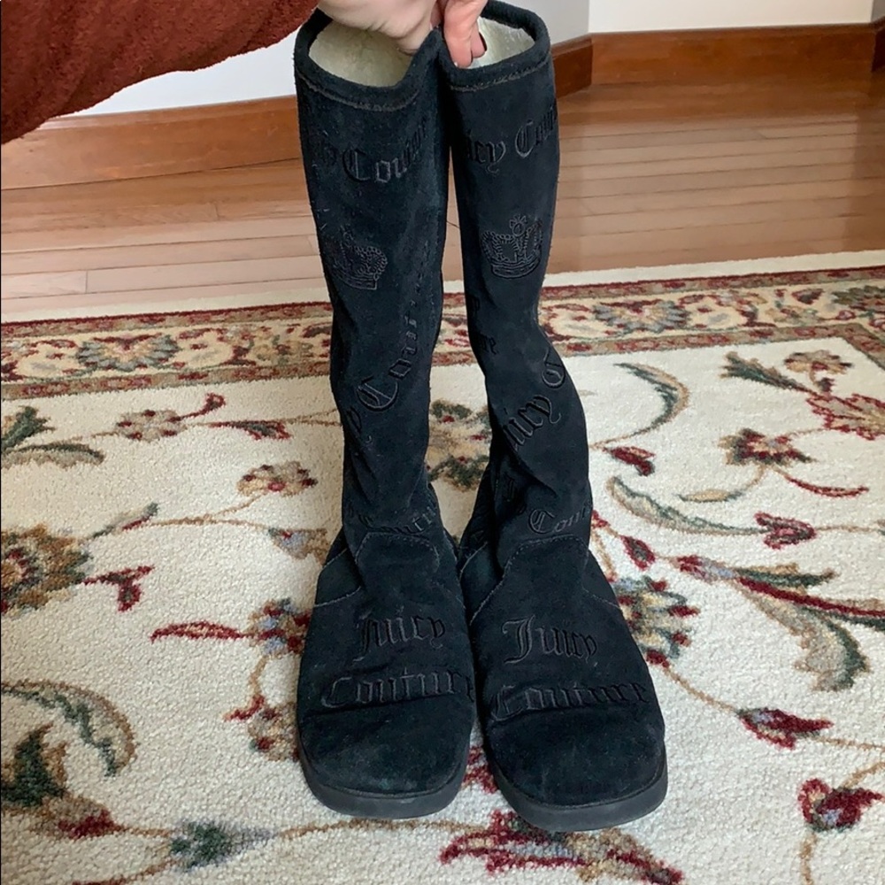 Juicy Couture Black suede boots